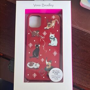 Vera Bradley Holiday Cats iPhone 11/XR Case - Red and White